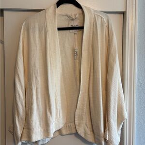 Madewell Textured Cream Cardigan